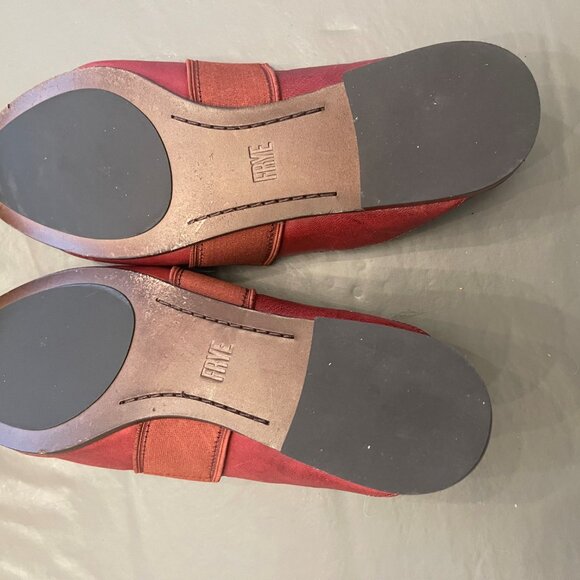 Frye Terri Gore Red Clay leather mules - Picture 8 of 12